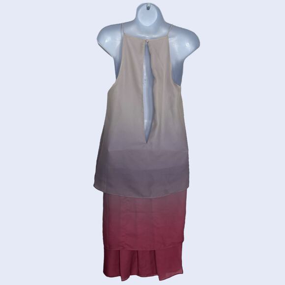 Acne Studios Y2K Ombre Slip Midi Dress - Pink Beige Minimalist 2000s - Picture 2 of 5